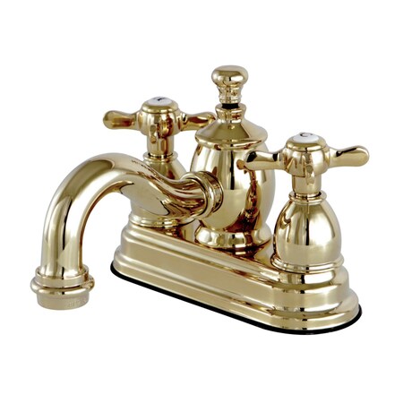 Kingston Brass KS7102BEX 4" Centerset Bathroom Faucet, Polished Brass KS7102BEX